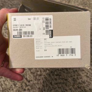 Brand new never worn girls Golden Goose sneakers